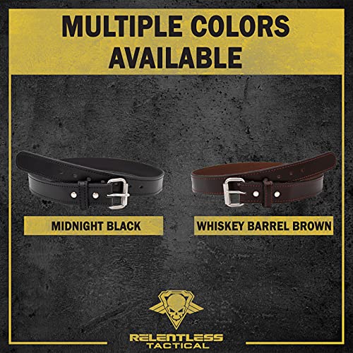 Relentless Tactical Ultimate Steel Core Gun Belt Leather Gun Belt w