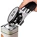 ZLG Stainless Steel Can Opener Manual , with Sharp Cutting Wheel, Smooth Edge,Easy Turn Design and Won't Touch Food,Black