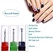 Gimiton 3/32 Cuticle Clean Nail Drill Bit Set Rotary Dremel Burr Ball Head Nail File Drill Bit For Nail Art Electric Manicure Machine Accessories