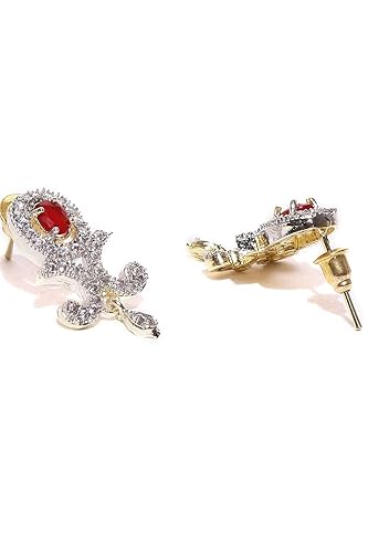 YouBella Jewellery Women's Pride American Diamond Gold Plated