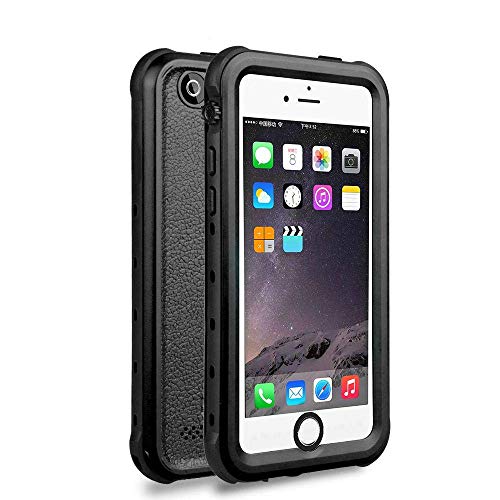iPhone 5 5S SE Waterproof Case, Update Shockproof Dropproof Dirtproof Rain Snow Proof Full Body Protective Cover IP68 Certified Underwater Case Built-in Screen Protector for iPhone 5S 5 SE (Black)