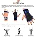 Padded weight lifting gloves guantes para gym hombre fingerless gloves for women exercise workout gear men men gym gloves gloves workout men gloves gym women womens workout (Royal Blue, Large)