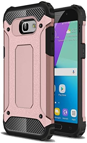 Mibim Samsung Galaxy A5 2017 Case Shock Absorption Hybrid Dual Layer PC &amp; TPU Protective Cover Case for Samsung Galaxy A5 2017 (Rose Gold)