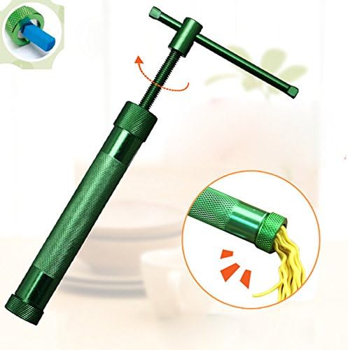 dipshop DIY Stainless Steel Clay Extruder Rotary Crowded Clay Mud Gun Decorative Clay Cr
