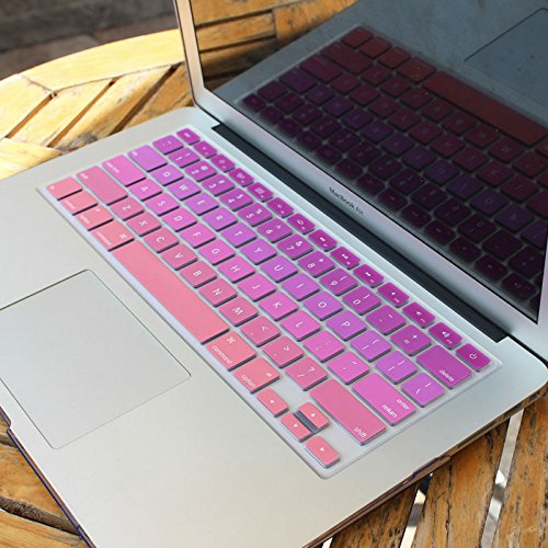 Batianda Dream Catcher Fashion Color Crystal Hard Sleeve Laptop Cover Case for Apple MacBook Air 13 inch Not 2018 Version [Models: A1369 and A1466] with Gradient Keyboard Cover - Gradient Pink - Thumbnail 7