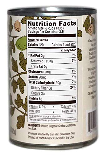 Natural Value Organic Garbanzo Beans, 15 Ounce (Pack of 12)