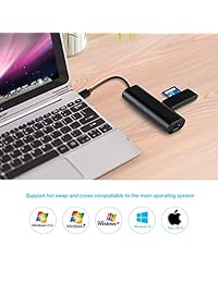 Lector de tarjetas SD de aluminio supervelocidad USB 3.0   tarjeta SD   tarjeta Micro SD más   oro rosa