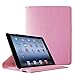 Fintie Rotating Case for iPad 4 3 2 (Old Model) 9.7 inch Tablet - 360 Degree Rotating Smart Stand Protective Cover Auto Wake/Sleep for iPad 4th Gen Retina Display, iPad 3 & iPad 2, Pink