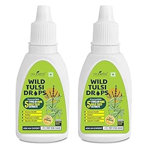 Neuherbs Wild Tulsi Drops – Panch Tulsi Drops for Natural Immunity Boosting & Cough and cold Relief : 60 ML