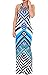 shekiss Women's Sexy Floral Printing Sleeveless Summer Dress Casual Elastic Long Maxi,Flower1,Small