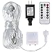 Ollny Led Net Mesh Fairy String Decorative Lights Low Vlotage - Christmas Tree-wrap Wedding Outdoor Party Garden Decorations 9.8ft x 6.6ft 200 LEDs 8 modes Warm White(Remote & Timer)