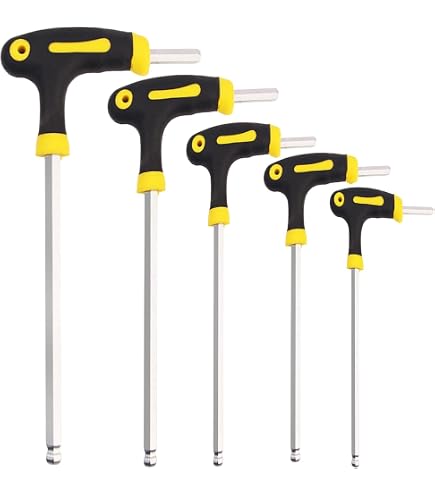 Teng Tools Sechskant-Schraubendreher T-Griff, 12 Mm Kugelspitze Metrisch - Chrom-Molybdän-Stahl