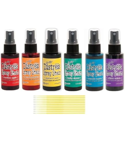 Distress Mica Stain 3色セット + 9.5インチハサミ Ranger Tim Holtz Distress Mica Stain Sprays Halloween Set #1