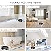 Robot Vacuum Cleaner, MOOKA Self-Charging Robotic Vacuum with Max Suction Power, 2600mAH Battery, HEPA Filter, Suit for Hard Surface Floors & Thin Carpets, Cleans The Floors of Dirt, Debris, Pet Hair