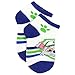Paw Patrol Boys Girls 6 Pack Socks (4-6 (Shoe: 7-10), Pups White/Blue)