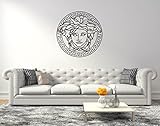 Greek Medusa Logo - Wall Decal for Home Bedroom Living Room (Wide 30