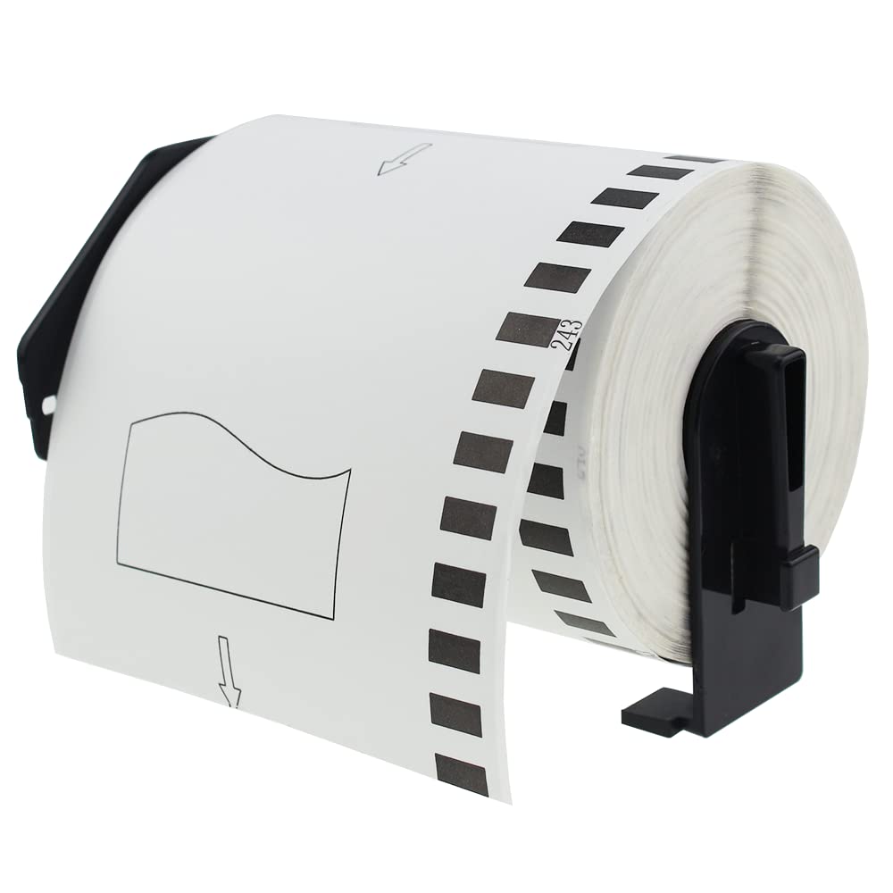 Compatible DK-22243 102mm x 30.48m White Thermal Standard Address Labels Compatible with Brother QL-500 550 570 700 710W 720NW 800 810W 820NWB 1050 1100 1110NWB Printers