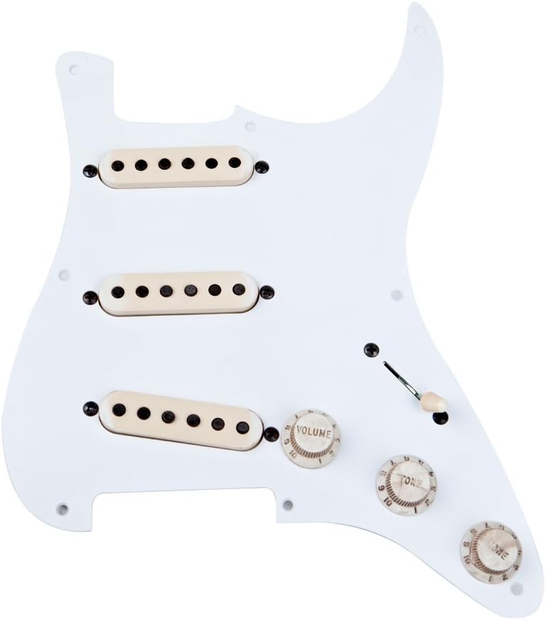Seymour Duncan 11024-04 Pre-Wired Pickguard for Stratocaster Guitar - White