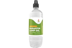 The Dreidel Company Citronella Liquid Paraffin Lamp Oil - Smokeless, Odorless, Ultra Clean Burning Fuel for Indoor and Outdoor Use (Half-Liter Bottle (500mL))