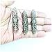 Masai Native Dreadlock Beads Cuffs Clips 3 Pc. Set 4cm (BRONZE)