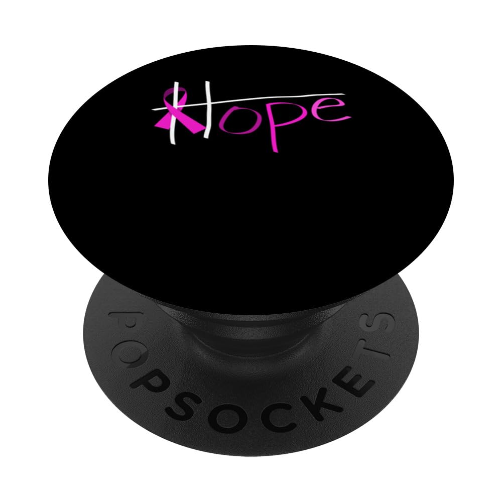 Breast Cancer Women Hope Pink Ribbon Cancer Awareness PopSockets Swappable PopGrip