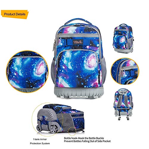 tilami rolling backpack galaxy
