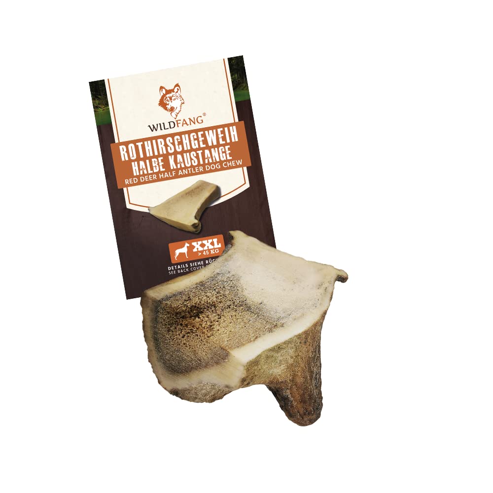 Wildfang® half chewing stick from red deer antlers (without salmon oil) (XXL)