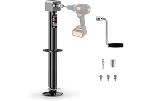 ROOVO 5000 lbs A-Frame Trailer Jack, Drill Powered Boat Jack, Gary (Black)