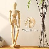Wooden Human Art posable Drawing Flexible joints Mannequin Manikins Figures Doll Model for Artists sketch charcoal Home Office Desk Decoration children toys gift 12''