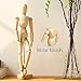 Wooden Human Art posable Drawing Flexible joints Mannequin Manikins Figures Doll Model for Artists sketch charcoal Home Office Desk Decoration children toys gift 12''