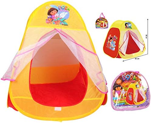 MWG Exports Co Junior Kids Play Tent for Both Indoor Outdoor Children's Tent Play House Dora Themed - Ideal Gifts for Kid