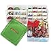 Christmas Plastic Ornament Storage Container / 3 Stackable Snap Together Box Trays - Bundled with Ribbon container & cloth