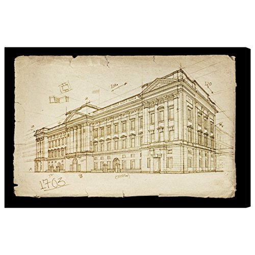 Oliver Gal "Buckingham Palace 1703" Canvas Art, 24" x 16"