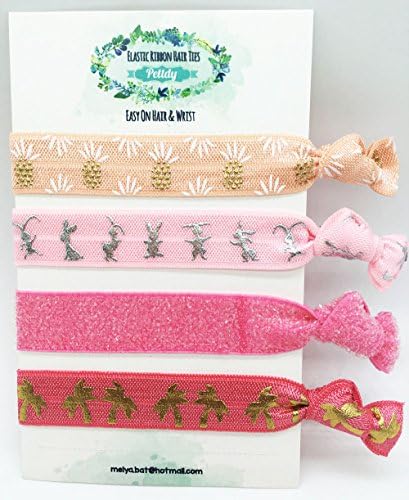 Elastic Hair Ties -Creaseless Hair Tie-Bachelorette Party Favors- –No Crease Pony Tail Holders For Lovely Girls