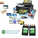Remanufactured Ink Cartridge Replacement for HP 63 63XL Ink for HP Deskjet 1112 3633 3634 2132 3630 3631 3632 OfficeJet 3830 5255 5258 3833 4650 HP Envy 4520 4516 4512 Printer (2 Black)