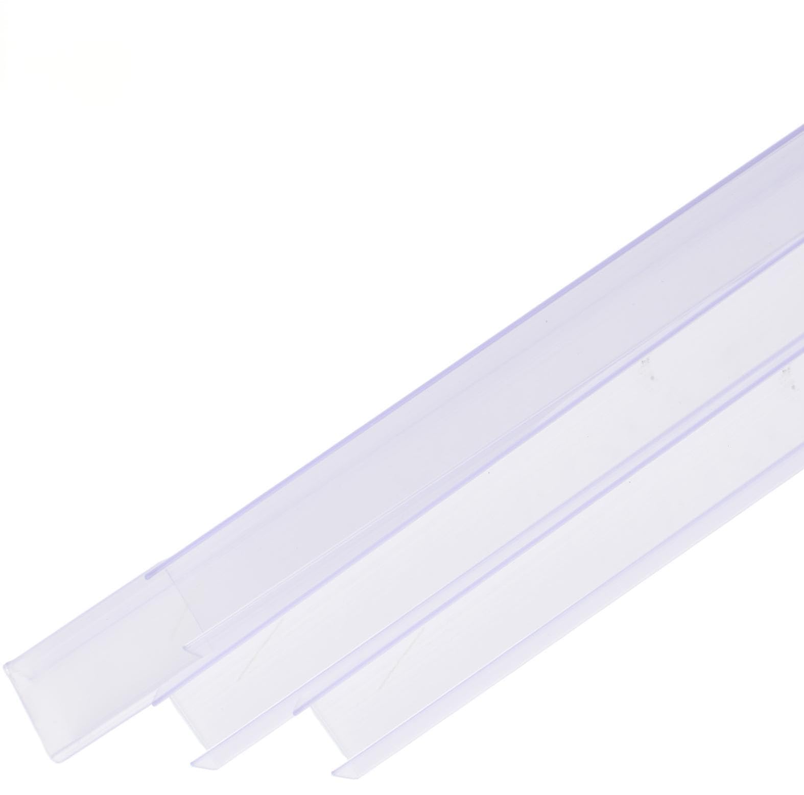 INCREWAY Slip On Cabinet Door Protector, 8PCS Clear Plastic Edge Guard for Protecting Kitchen Cabinet Stool Foot Rails Chair Rung from Chipping, Fit 18-20mm Thickness — image 1