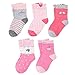 SUNBVE Toddler Girls 5 Pack Ballet Princess Amazing Cotton Dress Socks