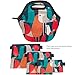 Artovida Artists Collective Reusable Lunch Baggies | Snack and Sandwich Bags with Zipper - Improved Dual Layer Design by Budi Kwan (Indonesia) Flock of Birds