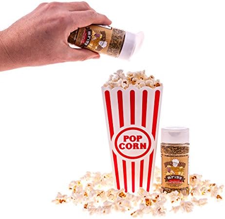 Burly Babe Gourmet Garlic Popcorn Seasonings (Pack of 3) NET WT 2.6 OZ (73g) each with Lower Salt Content