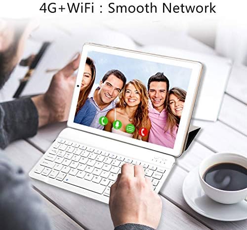 Tablet 10 Pulgadas YOTOPT, 4GB de RAM y 64 GB de Memoria 4G LTE Tableta Android 9.0 Certificado por Google GMS Dobles SIM y TF, GPS WiFi Soporte (Oro) 7 511nk5YpSJL. AC