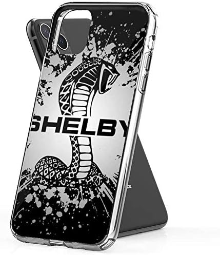 Tasefre Phone Case Compatible for iPhone X/Xs Pure Clear Cases Shockproof Protective Cover Ford Mustang Shelby