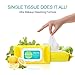 Ariul Stress Relieving Purefull Cleansing Tissue (330 Wipes), Makeup Remover Wipes - Natural Surfactant, Micro Dust Removal, Cleansing, Yellow, 1-Ply Paper Facial Tissue, 3 Count, Bag
