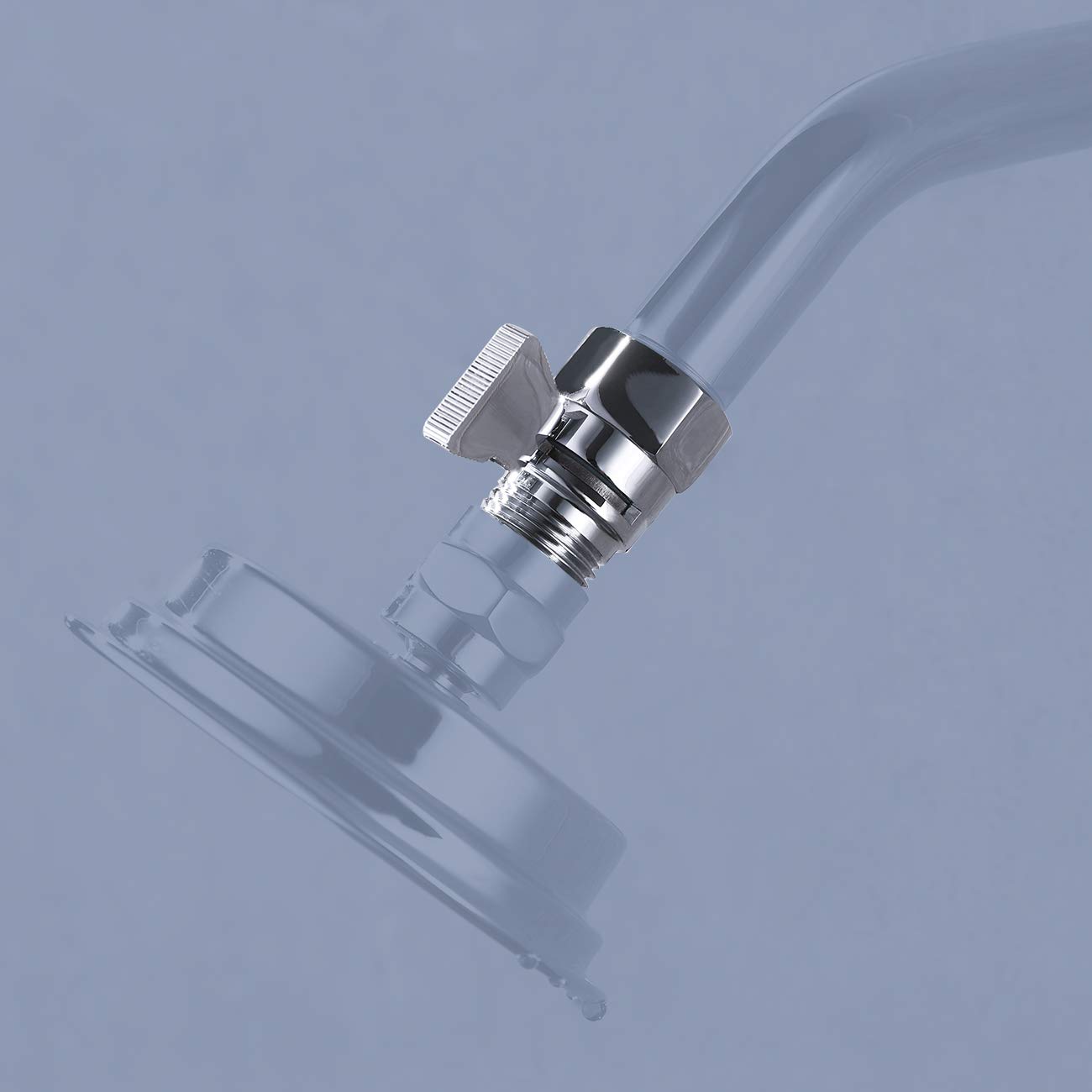 KES Shower Head ShutOff Valve Brass with Metal Handle Polished Chrome