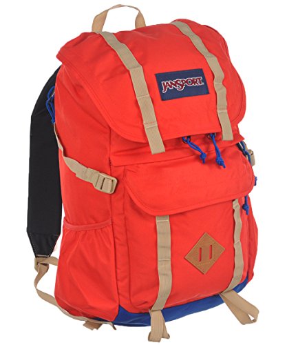 Jansport javelina backpack,15" laptop - red tape ( 1525 cu.in. )