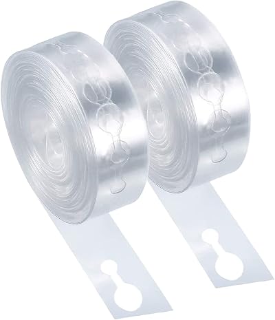 KkaFFe Balloon Arch Kit Tape Strip Double Hole Transparent for Party Wedding