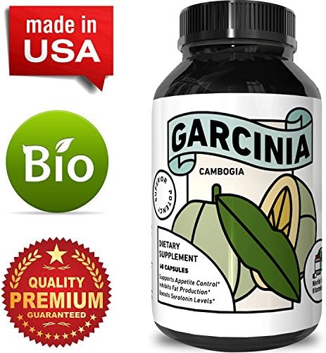 Pure 95% HCA Garcinia Cambogia Supplement – Best Reviews Premium Weight Loss Extract + Fat Blocker – Men + Women – Appetite Suppressant Pills to Slim + Burn Fat – Results