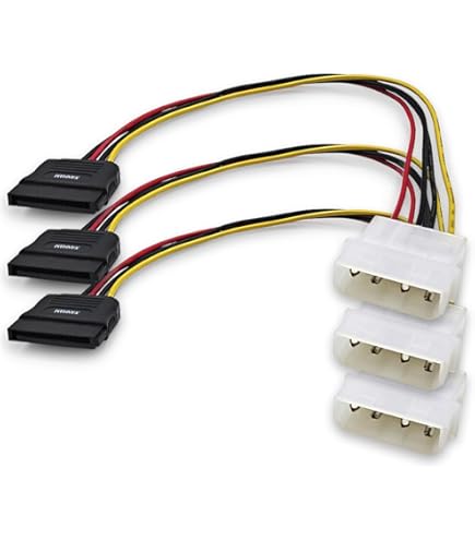 Cable De Alimentación De 4 Pin Molex Macho A 2 Puertos, Cable De Alimentación IDE De 4 Pin, 1 División, 2 Chasis De Alimentación, Adaptador De Extensión De Ordenador - AliExprs
