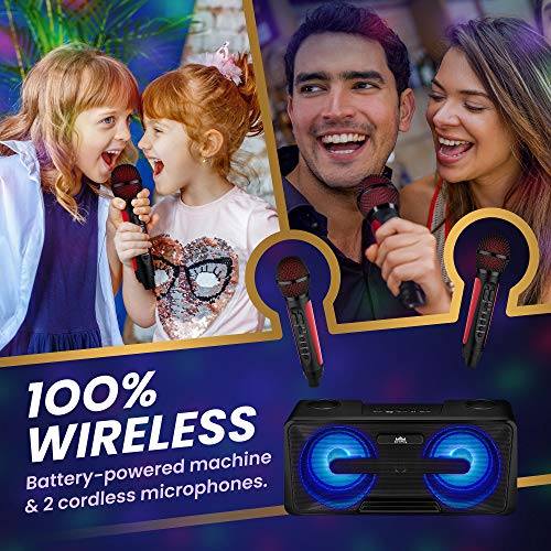 KaraoKing New 2020 Karaoke Machine for Adults and Kids 2 Wireless