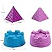 Mini Sand Molding Tools 6Pcs Castle Building Model Beach Toys Kit for Kids - Random Color