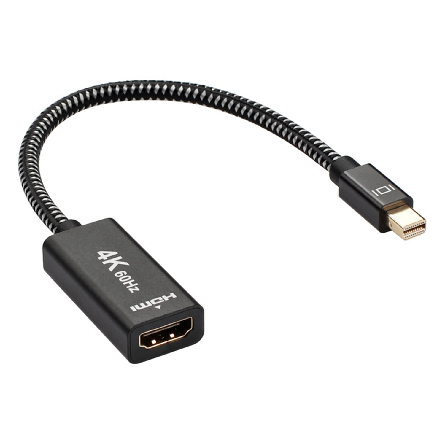 Mini DisplayPort (The Source) to HDMI (Female) Adapter, 4K 60Hz Mini DP to HDMI Adapter Cable 7.8 inches Compatible with MacBook Air/Pro, Microsoft Surface Pro, TV,Monitor, Projector etc